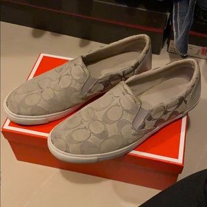 Silver Coach Slip-on Shoes